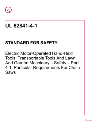 UL 62841-4-1 PDF UL 62841-4-1 PDF